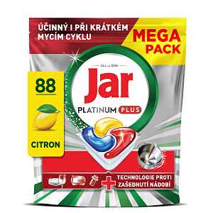 Jar Platinum Plus Lemon kapsle do myčky 88 ks