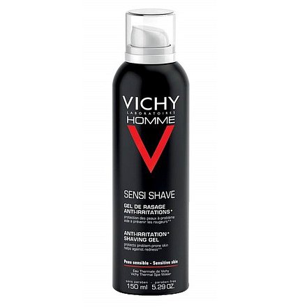 Vichy Homme Gel na holení na citlivou a problematickou pokožku 150ml