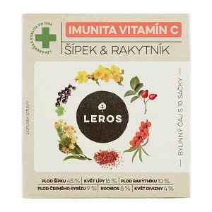 Leros Bylinný čaj Imunita vitamín C šípek & rakytník  20 g