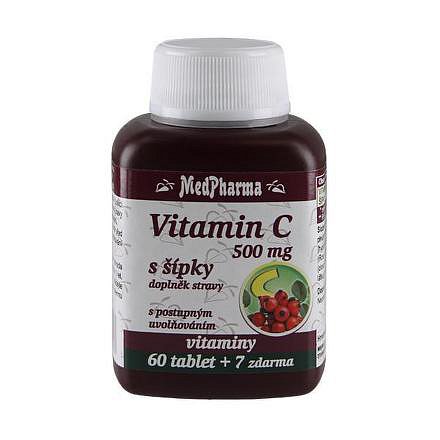 MedPharma Vitamin C 500 mg s šípky tablety 67 prod.úč.
