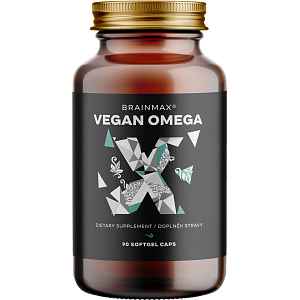 BrainMax Vegan Omega 3, 90 softgel kapslí