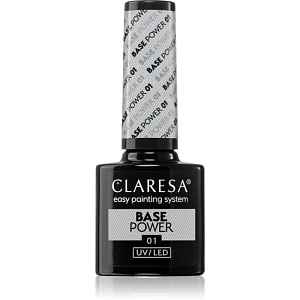 Claresa UV/LED Base Power podkladový lak pro gelové nehty odstín 01 5 g