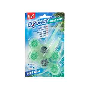 Q-Power tuhý WC závěs Blue Aqua Laguna Beach 2 x 40 g