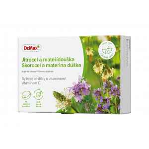 Dr.Max HERBAL BYLINNÉ PASTILKY JITROCEL + MATEŘÍDOUŠKA 36 pastilek