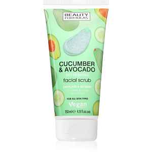 Beauty Formulas Cucumber & Avocado pleťový peeling 150 ml