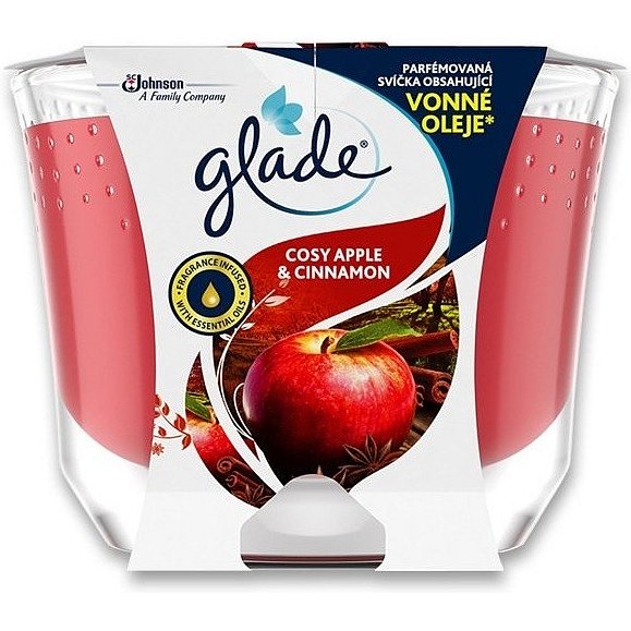 Glade Maxi Apple & Cinnamon svíčka 224 g