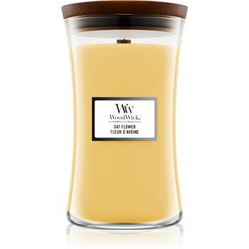 Woodwick Oat Flower vonná svíčka s dřevěným knotem 610 g