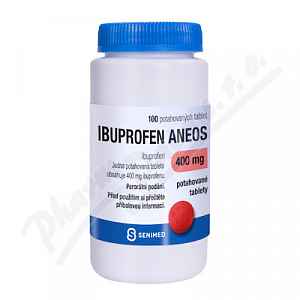 Ibuprofen Aneos 400mg potahované tablety 100