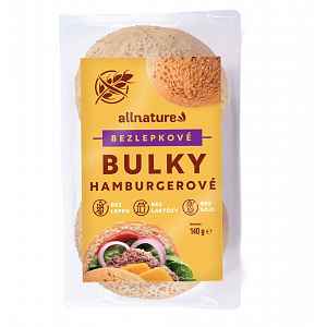 Allnature Bezlepkové hamburgerové bulky 140 g