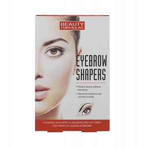 Beauty Formulas Depilační pásky na obočí 4 ks