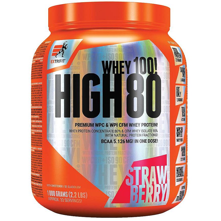 Extrifit High Whey 80 1000g jahoda