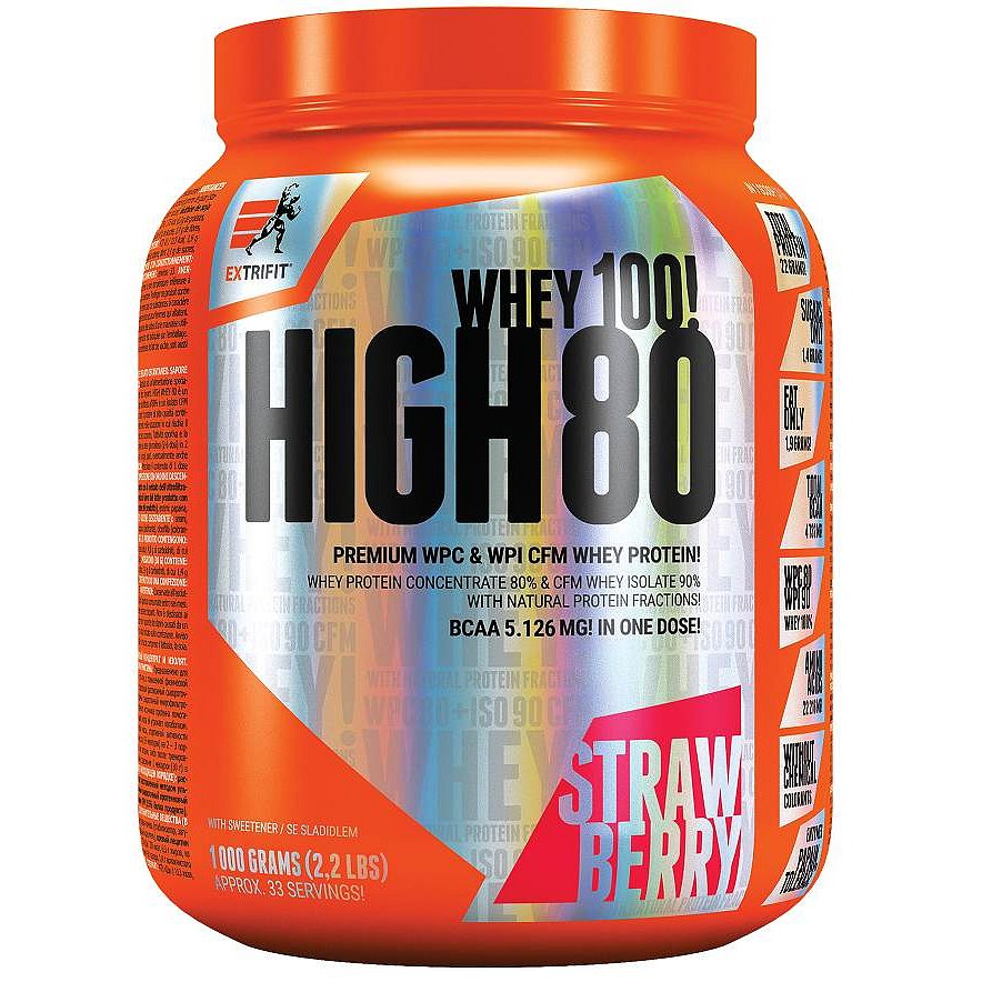 Extrifit High Whey 80 1000g jahoda