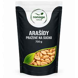 NONAGE Arašídy pražené na sucho 750 g