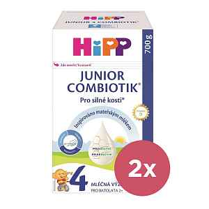 2x HiPP 4 Junior Combiotik - batolecí mléko od uk. 2. roku, 700 g