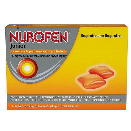 Nurofen Junior Pomeranč 100mg cps.mdm. 12ks