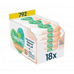 Pampers Harmonie Protect&Care vlhčené ubrousky 18x44 ks