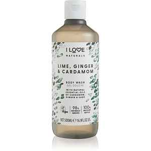 I Love Naturals Lime, Ginger & Cardamom sprchový gel 500 ml