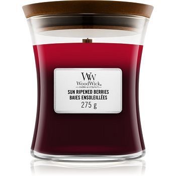 Woodwick Trilogy Sun Ripened Berries vonná svíčka s dřevěným knotem 275 g