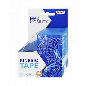 Dr. Max Kinesio Tape Blue 5 cm x 5 m tejpovací páska 1 ks