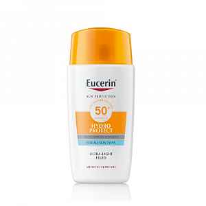 ﻿EUCERIN Sun Hydro Protect Fluid na opalování na obličej SPF 50+ 50 ml