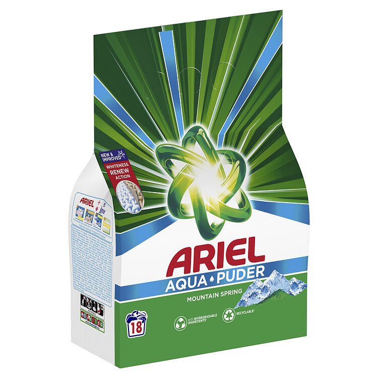 ARIEL Prášek prací 1,17 kg Mountain Spring 18 praní