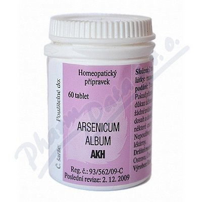 ARSENICUM ALBUM AKH 555C neobalené tablety 60