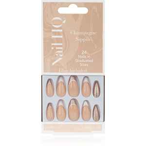 Nail HQ Almond umělé nehty Sparkling Wine Sippin' 24 ks