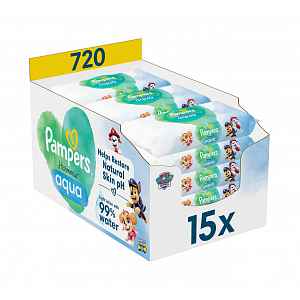 Pampers Harmonie Aqua vlhčené ubrousky 15x48 ks