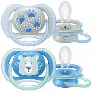 Philips AVENT Šidítko Ultra air Pastel 6-18m chlapec, 2 ks