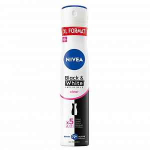 Nivea Black & White Clear antiperspirant ve spreji 200 ml