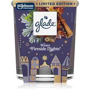GLADE Winter Fireside Nights vonná svíčka 112 g