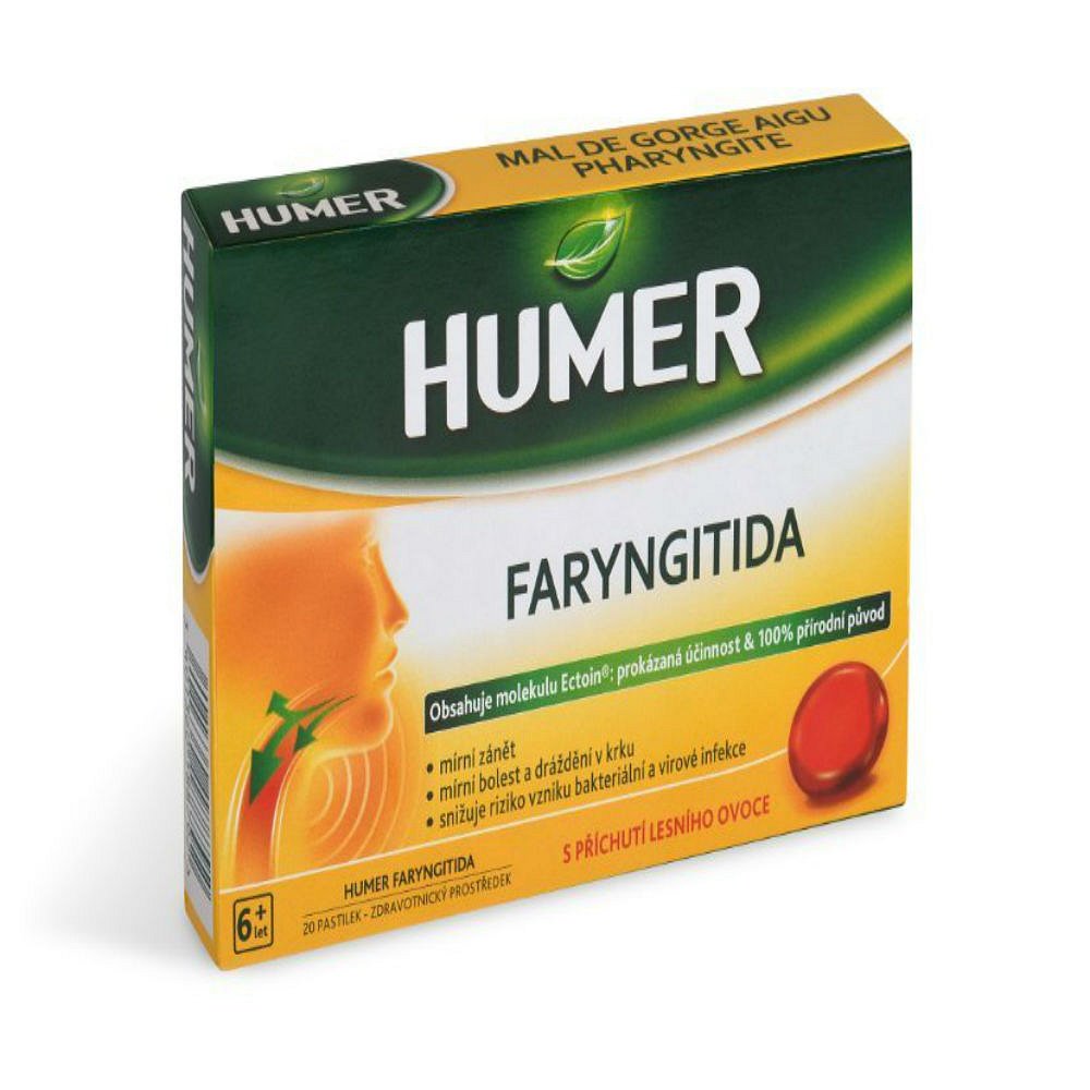 HUMER Faryngitida 20 pastilek