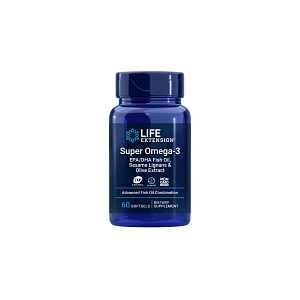Life Extension Super Omega-3 EPA/DHA with Sesame Lignans & Olive Extract EU 60 softgelů