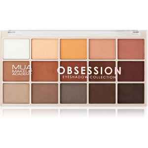 MUA Makeup Academy Eyeshadow Collection 15 Shade Palette paletka očních stínů odstín Obsession 12 g