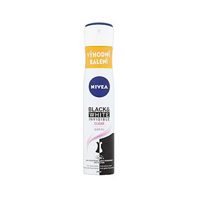 Nivea Black & White Clear antiperspirant ve spreji 200 ml