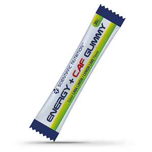 Scientiffic Nutrition Energetické gumové bonbony s kofeinem 3x10 g (limetka a citron)