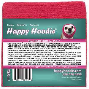 Happy Hoodie - uklidňující čelenka pro psy a kočky Barva: Růžová, Velikost: S