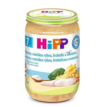 HIPP JUNIOR MENU tagliatte s mořskou rybou, brokolicí a smetanou 220g