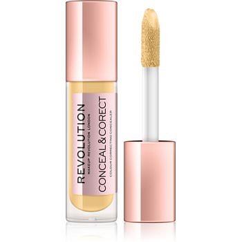 Makeup Revolution Conceal & Correct tekutý korektor odstín Banana Deep 4 g