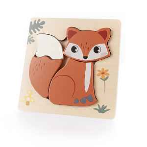 Zopa Dřevěné puzzle malé, Fox 4