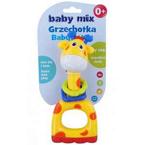 Dětské chrastítko Baby Mix žlutá žirafa