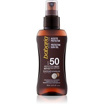 Babaria Sun Protective olej na opalování ve spreji SPF 50  100 ml