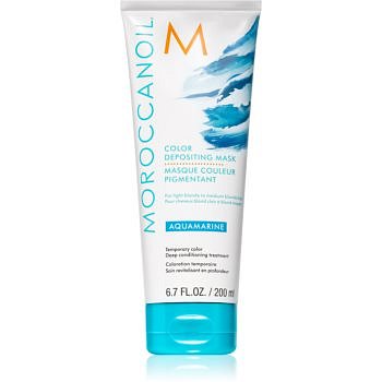 Moroccanoil Color Depositing jemná vyživující maska bez permanentních barevných pigmentů Aquamarine 200 ml