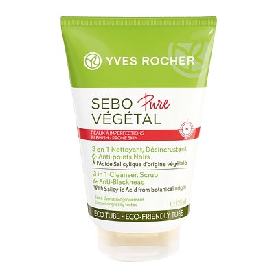 Yves Rocher Hloubkově čisticí gel Sebo Pure Végétal 125ml