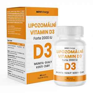 MOVIT ENERGY Lipozomální vitamin D3 forte 2000 IU 60 kapslí