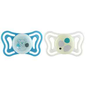 CHICCO Dudlíky Physioforma Light silikonové ortodontické neutral 16-36m, 2 ks