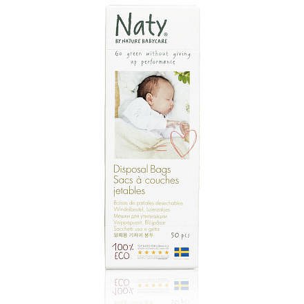 Sáčky na plenky Naty Nature Babycare bez vůně (50 ks)