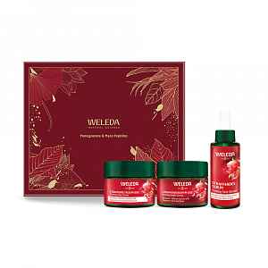 Weleda Firming Face Care Pomegranate & Maca Peptides dárkový set 3 ks