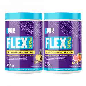 6Pak Nutrition Kloubní výživa Flex Pak 400 g - akce 1+1 ananas + pomeranč