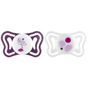 CHICCO Dudlíky Physioforma Light silikonové ortodontické růžové 16-36m, 2 ks